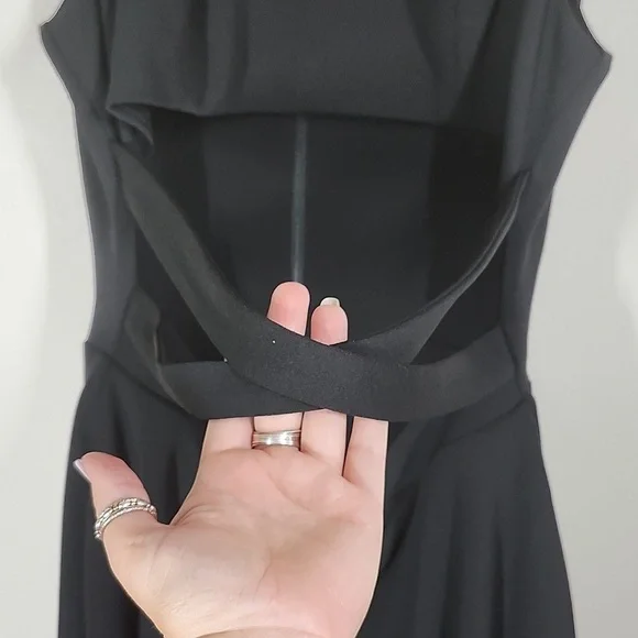 Dress the Population Mariela Dress Black Cutout Design Cocktail Date Night XL - Picture 4 of 11